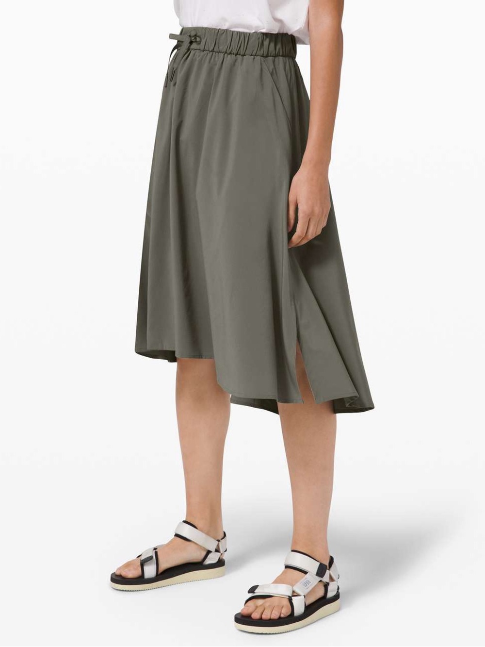 LULULEMON Time to Flounce Skirt Grey Sage Size 8